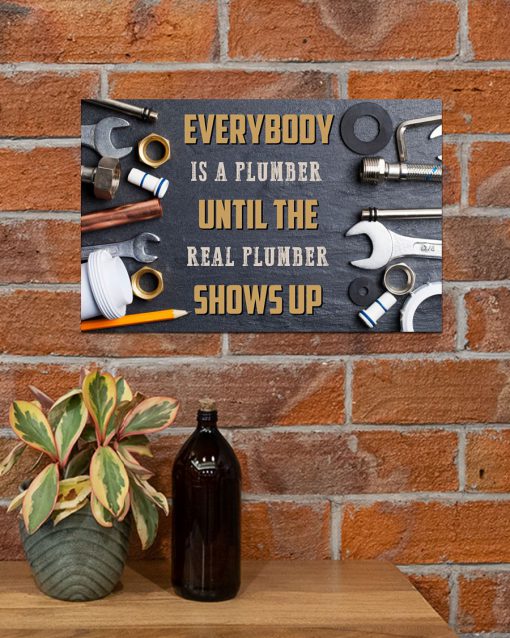 Everybody Is A Plumber Real Plumber Shows Up Posterx