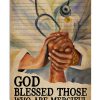 God blessed those who are merciful matthew 5 7 poster