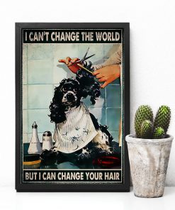 Hairdresser I Can't Change The World But I Can Change Your Hair Posterx