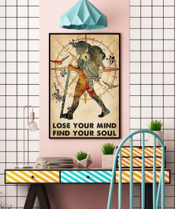 Hiking Girl Lose your mind find your soul posterx