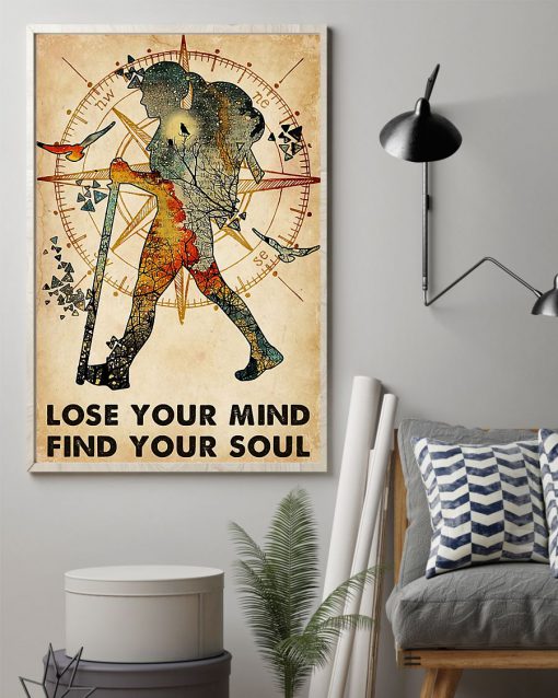 Hiking Girl Lose your mind find your soul posterz