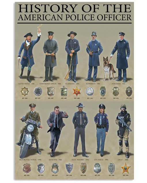 History Of The American Police Officer Poster
