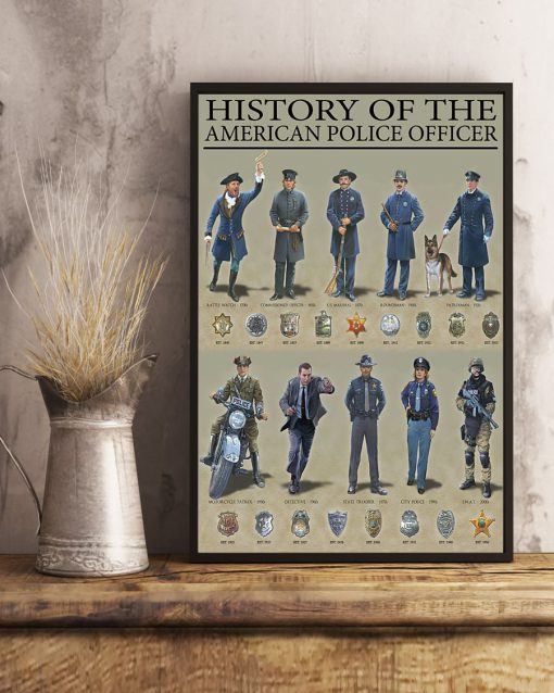 History Of The American Police Officer Posterx