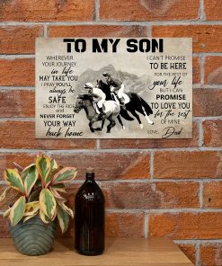 Horse racing To my son wherever your journey in life may take you posterc
