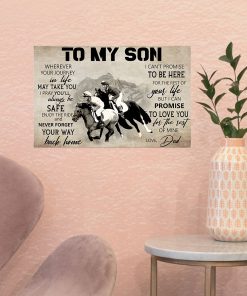 Horse racing To my son wherever your journey in life may take you posterx