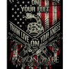 It's better to die on your feet than live on your knees Molon labe poster