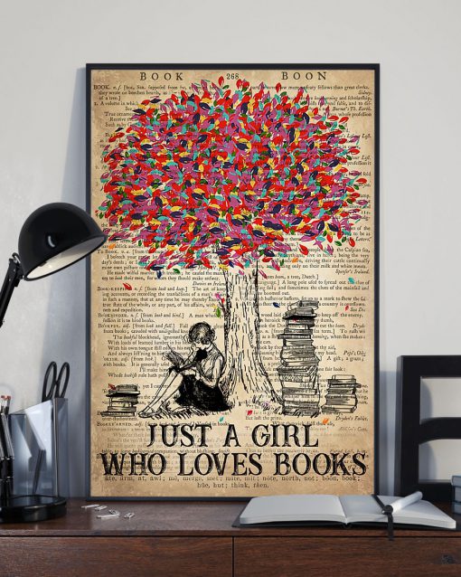 Just A Girl Who Loves Books Posterx
