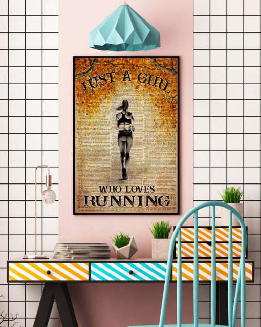 Just a girl who loves running posterc