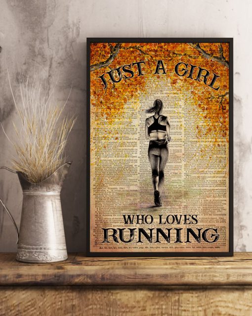 Just a girl who loves running posterx