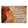 Lion To my girlfriend once upon a time I became your and you became mine poster