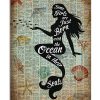 Mermaid Some girls are just born with the ocean in their souls poster