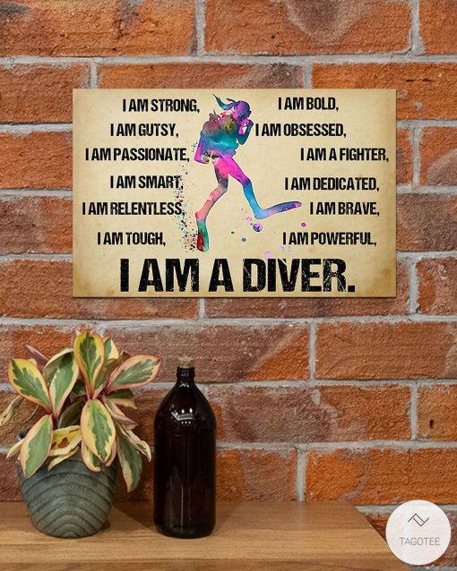 Scuba Diving I Am A Diver Posterz