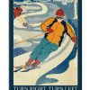 Skiing Turn Right Turn Left Repeat As Necessary Poster