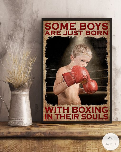 Some boys are just born with boxing in their souls posterx
