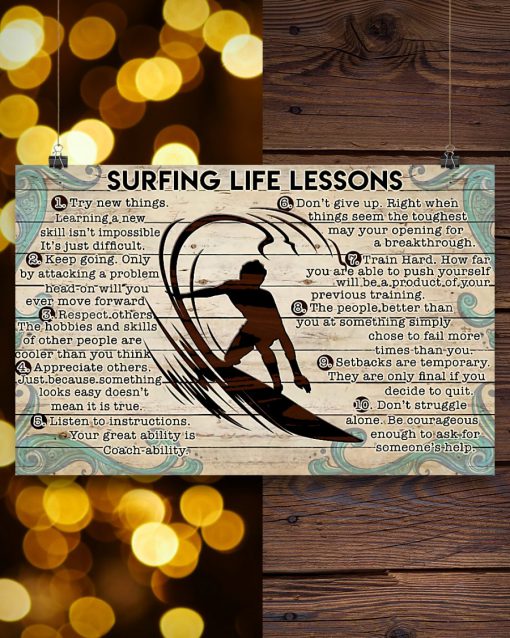 Surfing Life Lessons Posterc