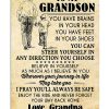 To my grandson You have brains in your head you have feet in you shoes poster