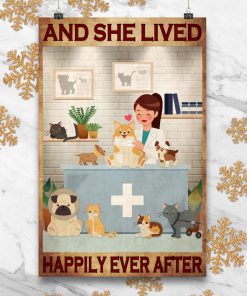 Veterinarian And she lived happily ever after posterc