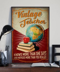 Vintage Teacher Know More Than She Says And Notices More Than You Realized Posterz