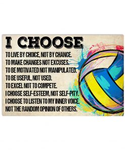 Volleyball - I Choose To Live By Choice Poster