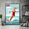 Waterskiing And She Lived Happily Ever After Poster