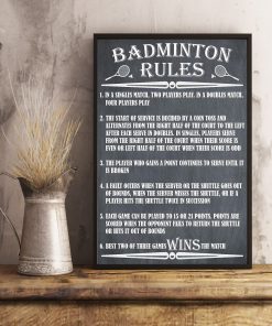 Badminton Rules Posterv