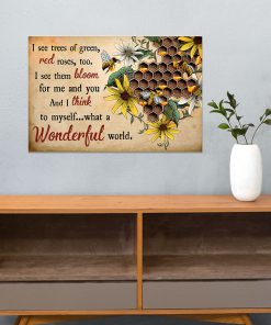 Bee What A Wonderful World Posterc