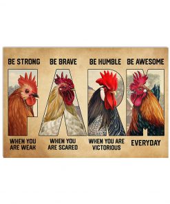 Chicken Farm Be Strong When You Are Weak Poster