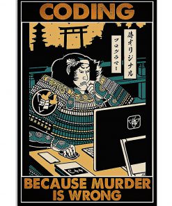 Coding Because Murder Is Wrong Poster