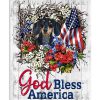 Dachshund God Bless America Poster