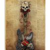 Easily Distracted By Skulls And Guitar Poster