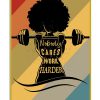 Fitness Nobody Cares Work Harder Black Girl Poster