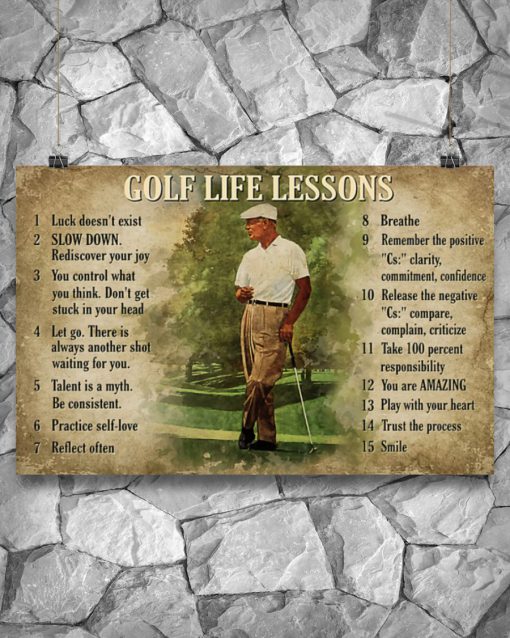 Golf Life Lessons Posterx