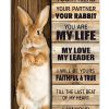 I Am Your Friend Your Partner Your Rabbit Poster
