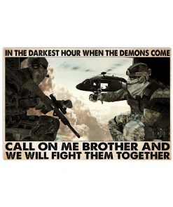 In The Darkest Hour When The Demons Come Poster