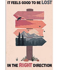 It Feels Good To Be Lost In The Right Direction Poster