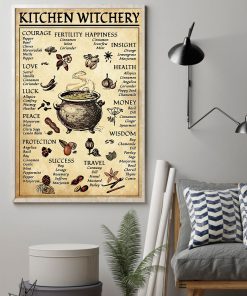 Kitchen Witchery Courage Fertility Happiness Insight Health Poster