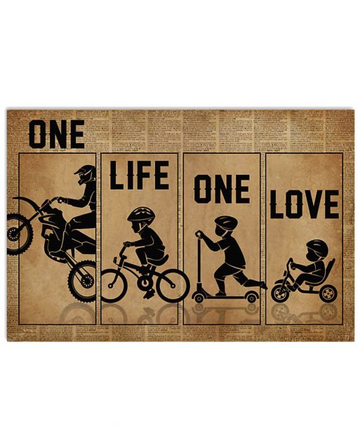 Motorcycle - One Life One Love Poster