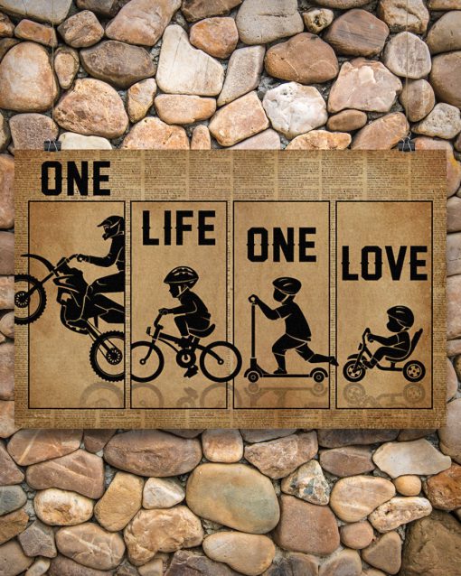Motorcycle - One Life One Love Posterc