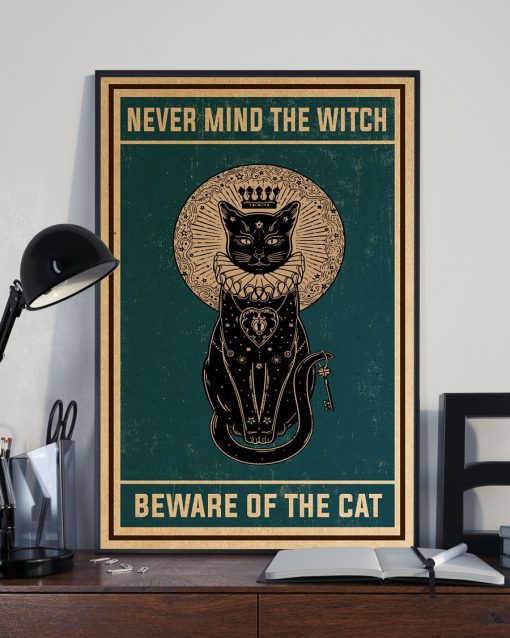 Never mind the witch beware of the cat posterx