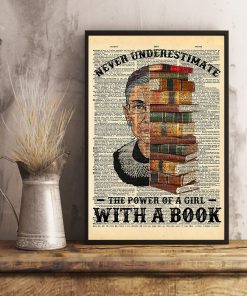 RBG Never Underestimate The Power Of A Girl With A Book Posterx
