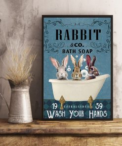 Rabbit And Co Bath Soap 19 Established 59 Wash Your Hands Posterz