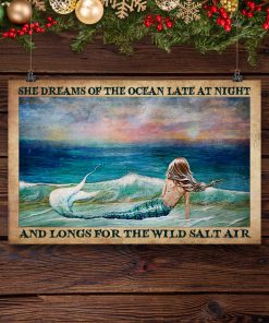 She Dreams Of The Ocean Late At Night Posterx