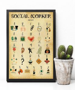 Social Worker Alphabet Posterc