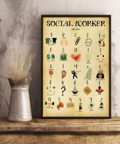 Social Worker Alphabet Posterx
