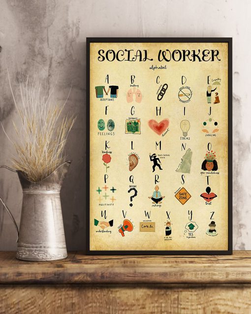 Social Worker Alphabet Posterx