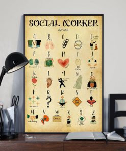 Social Worker Alphabet Posterz