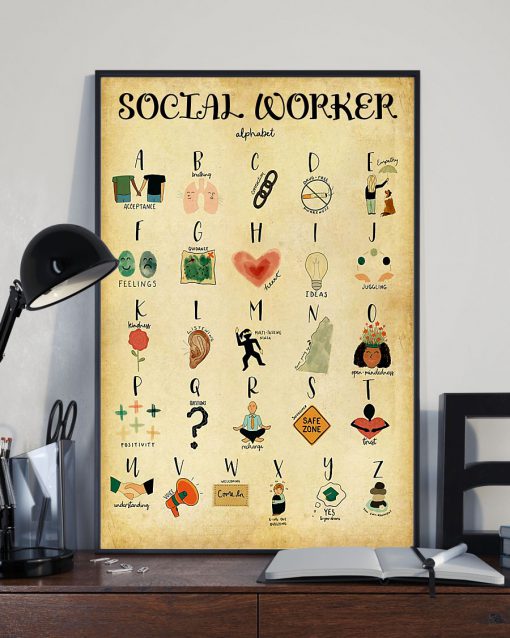 Social Worker Alphabet Posterz