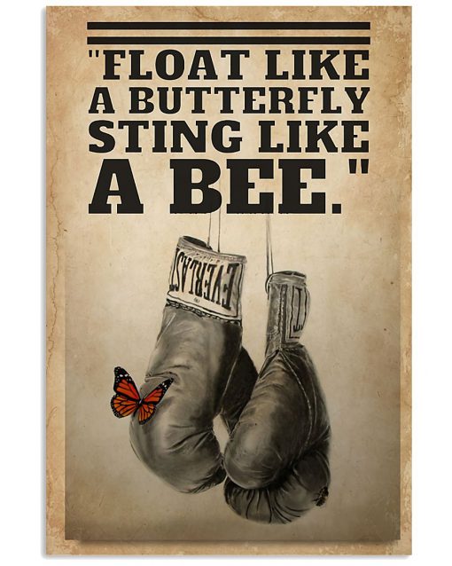 Sting Like A Bee Boxing Poster