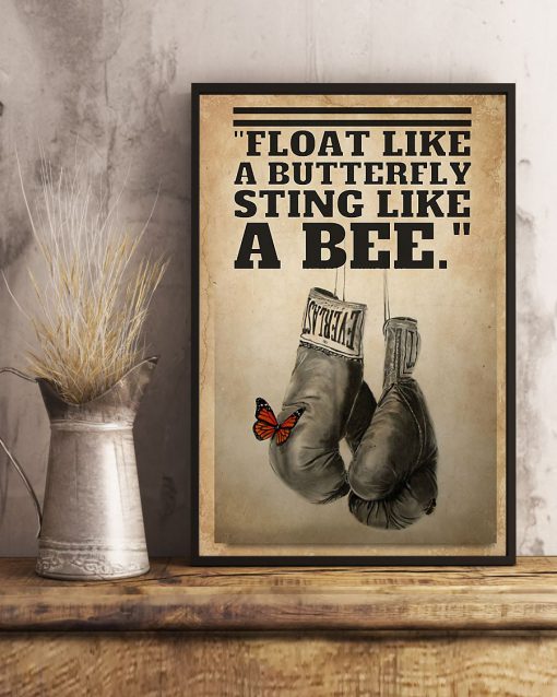 Sting Like A Bee Boxing Posterc
