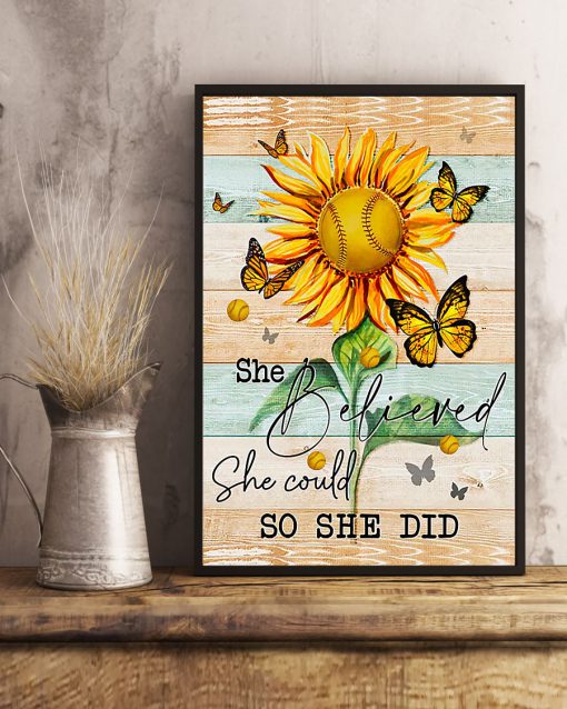 Sunflower She Believed She Could So She Did Posterc